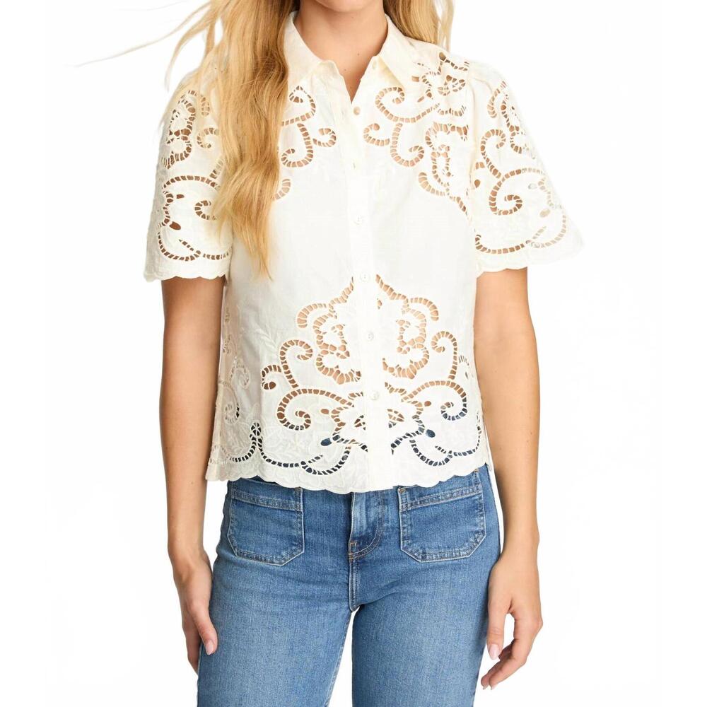 NEW CABALLERO kenzie top in cloud cream